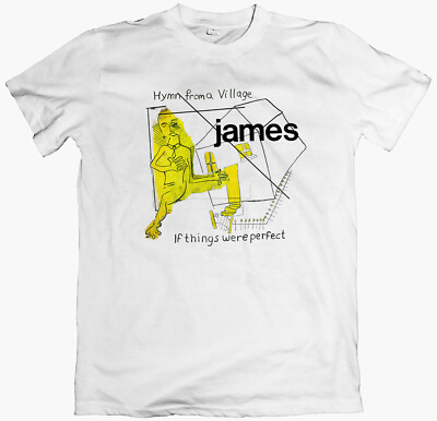 T-Shirt JAMES Hymn from a Village/Langarm, Band Tim Booth the Smiths 