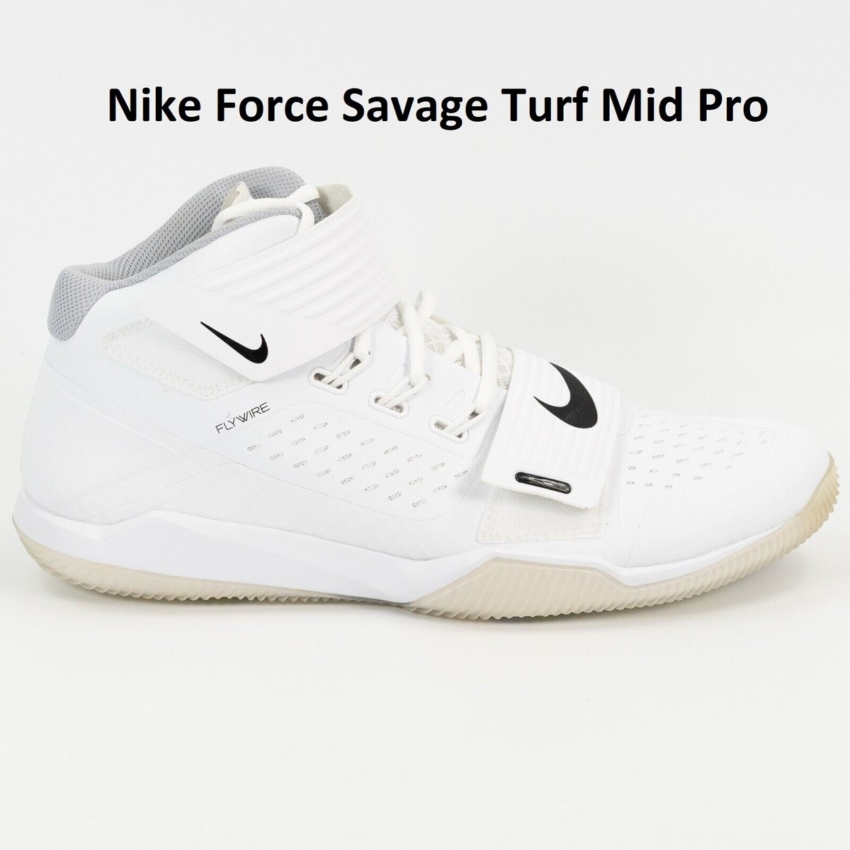 NikeForce Savage Pro Mid Turf Mens Size 15‎ Shoes Football Black AQ8130-001 NEW Nike Force Savage Pro 2 Detachable Size 16 | Mercari main image 2