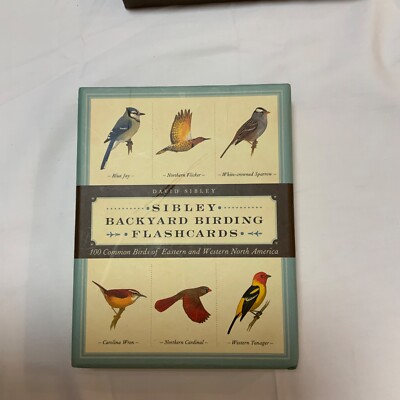 Sibley Backyard Birding Flashcards 100 common birds