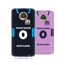 CUSTOM PERSONALIZED SCOTLAND RUGBY 2022/23 KIT SOFT GEL CASE FOR MOTOROLA PHONES
