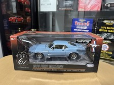 Highway 61 1970 Ford Mustang Cj428 Q Code Engine Light Blue 118 Scale Highway 61 1970 Ford Mustang Cj428 Q Code Engine Light Blue 118 Scale