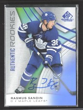 2020 Upper Deck SP Game Used Hockey Rasmus Sandin #122 Authentic Rookies Auto