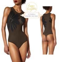 Body Tattoo String Body By Wolford S Saba Black Transparent Sheer Blumen Design