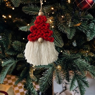 Handgewebter kreativer Christbaumschmuck Quaste Anhänger Weihnachten Wandbehang