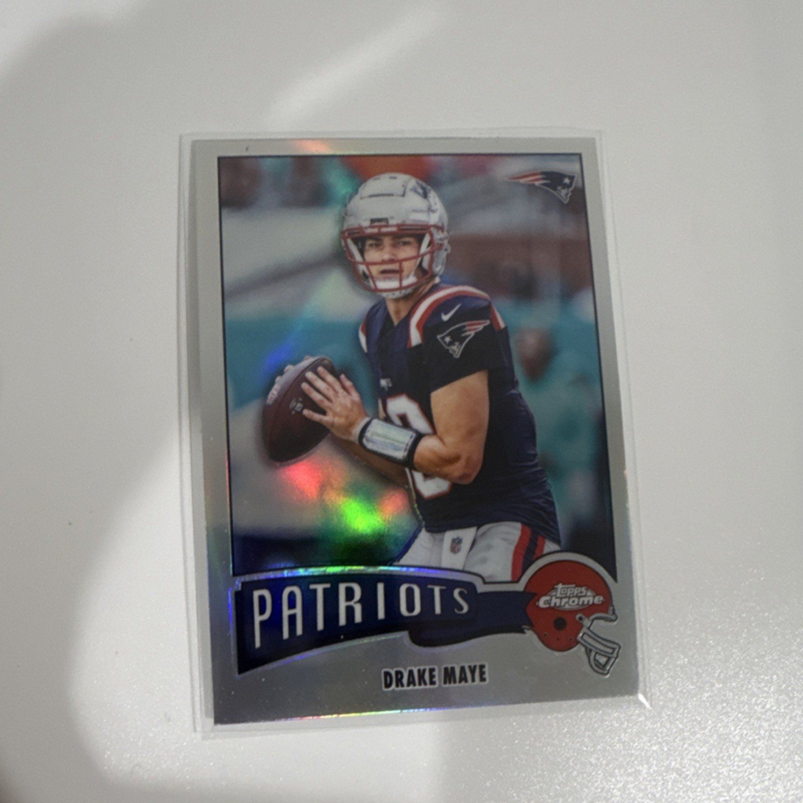 2024 Topps Chrome - Rookies Drake Maye #203 Refractor (RC)