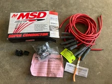 MSD Super  CONDUCTOR UNIVERSAL WIRES RED, STRAIGHT BOOTS. # MSD-31189^