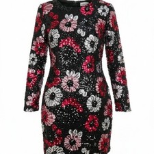 Sequin Floral Mini Dress SKU 1150