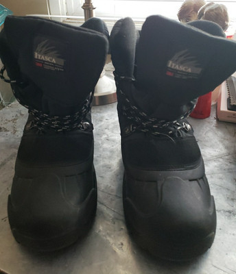 Men's Itasca Thinsulate Black Boots Size 9 M