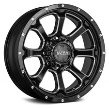 Ultra 219bm Nemesis With Exposed Lugs Wheel 18x9 12 8x165.1 Black Single Rim
