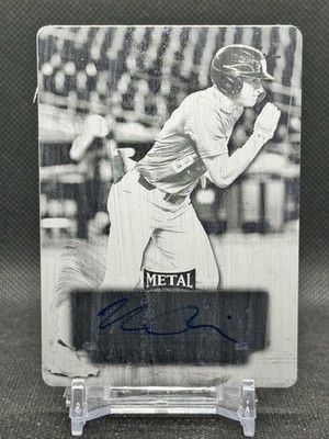 2023 Leaf Perfect Game Metal Nick Cucchi 1/1 Auto Black Printing Plate - UCF