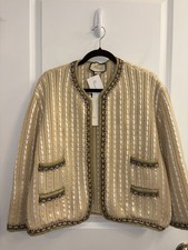 Authentic GUCCI Cruise 2018 Runaway Alpaca Cardigan Sweater size XL