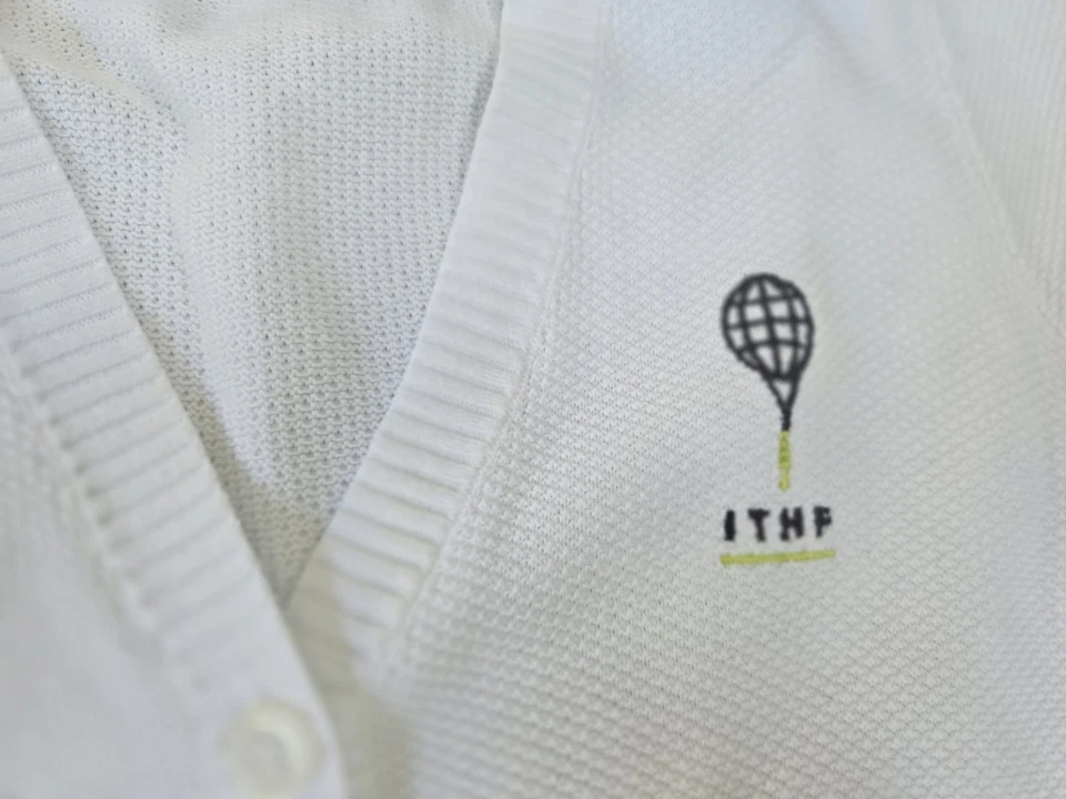 NWOT International Tennis Hall Of Fame Tennis Womens Cardigan/White/Medium - Image 3 of 4
