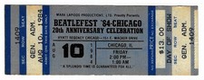 Beatlefest 8/10/84 Chicago IL Hyatt Regency Hotel Ticket! The Beatles Beatlefest 8/10/84 Chicago IL Hyatt Regency Hotel Ticket! The Beatles