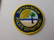DAYTONA BEACH POLICE PATCH SHOULDER CREST OBSOLETE FLORIDA COLLECTOR