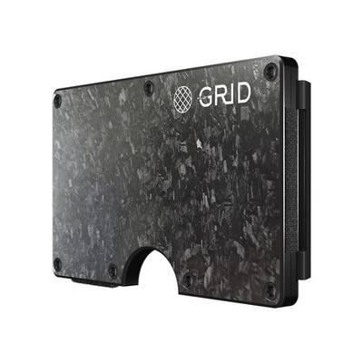 GRID Wallet RFID Carbon Fiber Construction Money Clip Wallet, FRGCARBON-CLIP