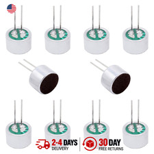 10Pcs Electret Condenser Microphone 10x7mm with Pins for PCB Audio Recording and