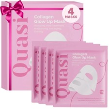 Quasi Bio-Collagen Face Mask Overnight   Firming  Smoothing Skincare   4 Masks