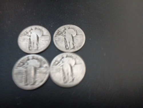 Standing Liberty Quarter No-Date Lots Of 4