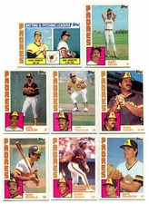 Lot Of (24) 1984 Topps Baseball Cards - San Diego Padres