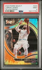 2020 PANINI SELECT COURTSIDE TIE-DYE PRIZM #223 LEBRON JAMES 20/25 PSA 9