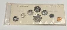 1968 CANADA 8-Coin Mint Set w/ Silver, All GEM UNCIRCULATED RCM Mint