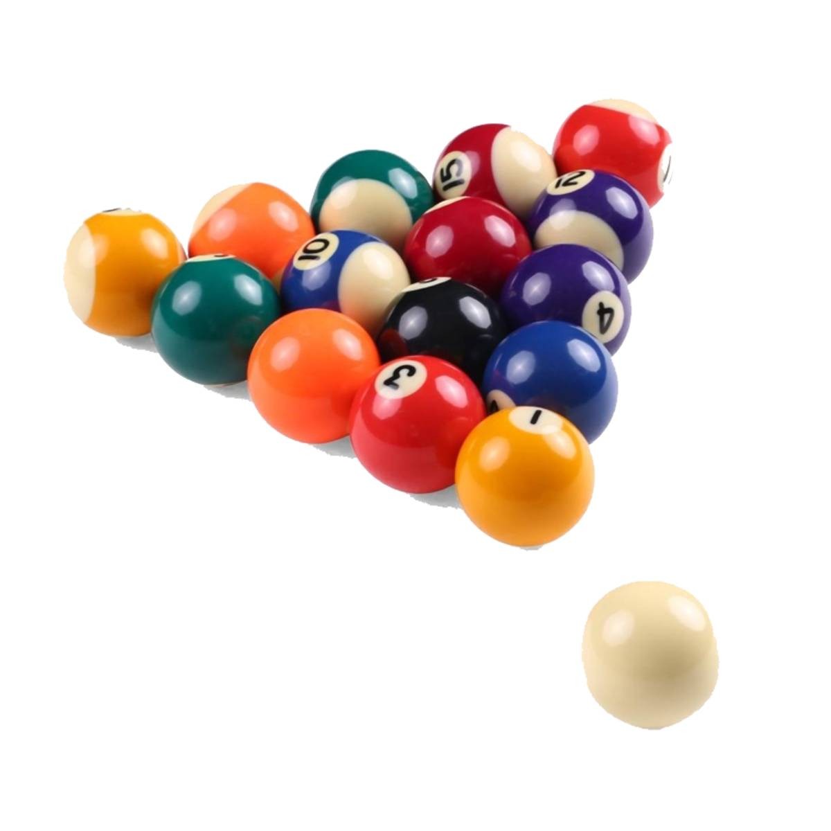 Billes de Billard Américain 57 mm De Faugères - Set de 16 Boules Numérotées pour Table Standard