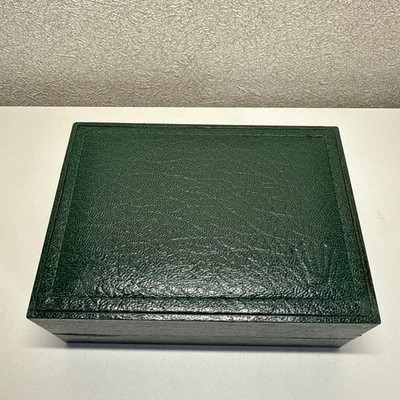 Rolex Uhrenbox Grün Leder Holz 68.00.2 Vintage Original