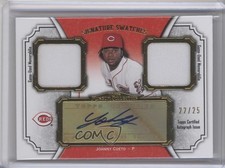 2012 Topps Museum Collection Gold 22/25 Johnny Cueto #SSADR-JC Auto 9cp