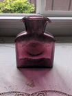 New ListingVintage Blenko Glass Double Spout Decanter Purple Amethyst 8"