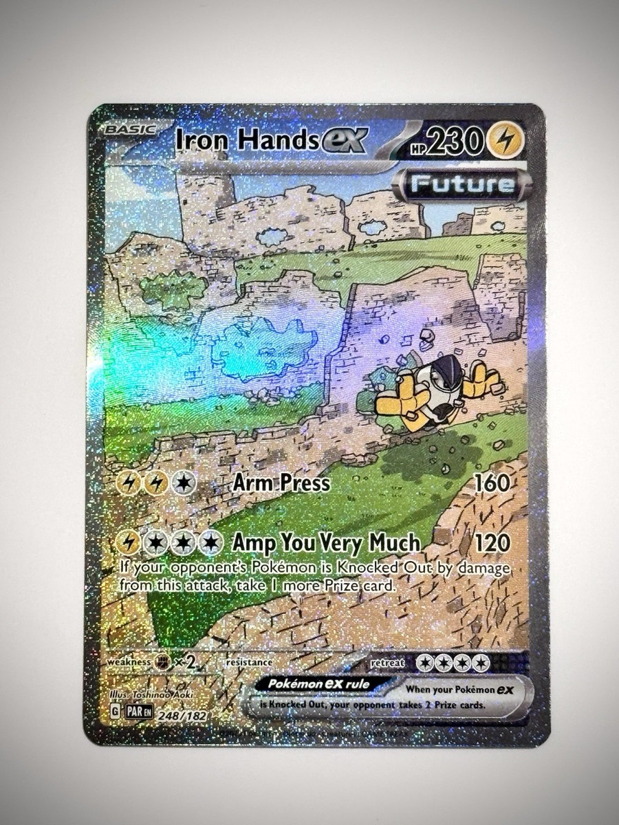 Pokemon Holo Full Art Iron Hands EX 248/182 SIR Paradox Rift NM | eBay
