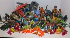 Huge Lot Of 100 Dinosaurs Toys Various Sizes Tested