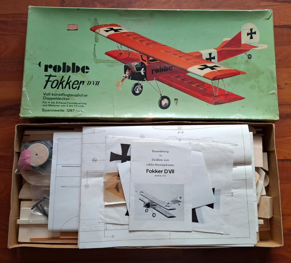 Robbe Fokker D VII - Nr. 3172 Bausatz - Flugzeug Doppeldecker -  - Bild 2 von 4