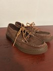 L.L. Bean Brown Campside Leather Lace Up Womens Shoes Size 6.5M Moc Flat Loafer — photo 3