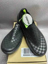 New OOFOS Women’s Oomg Eezee Low Checkered Shoe Sneakers Black Size US 10