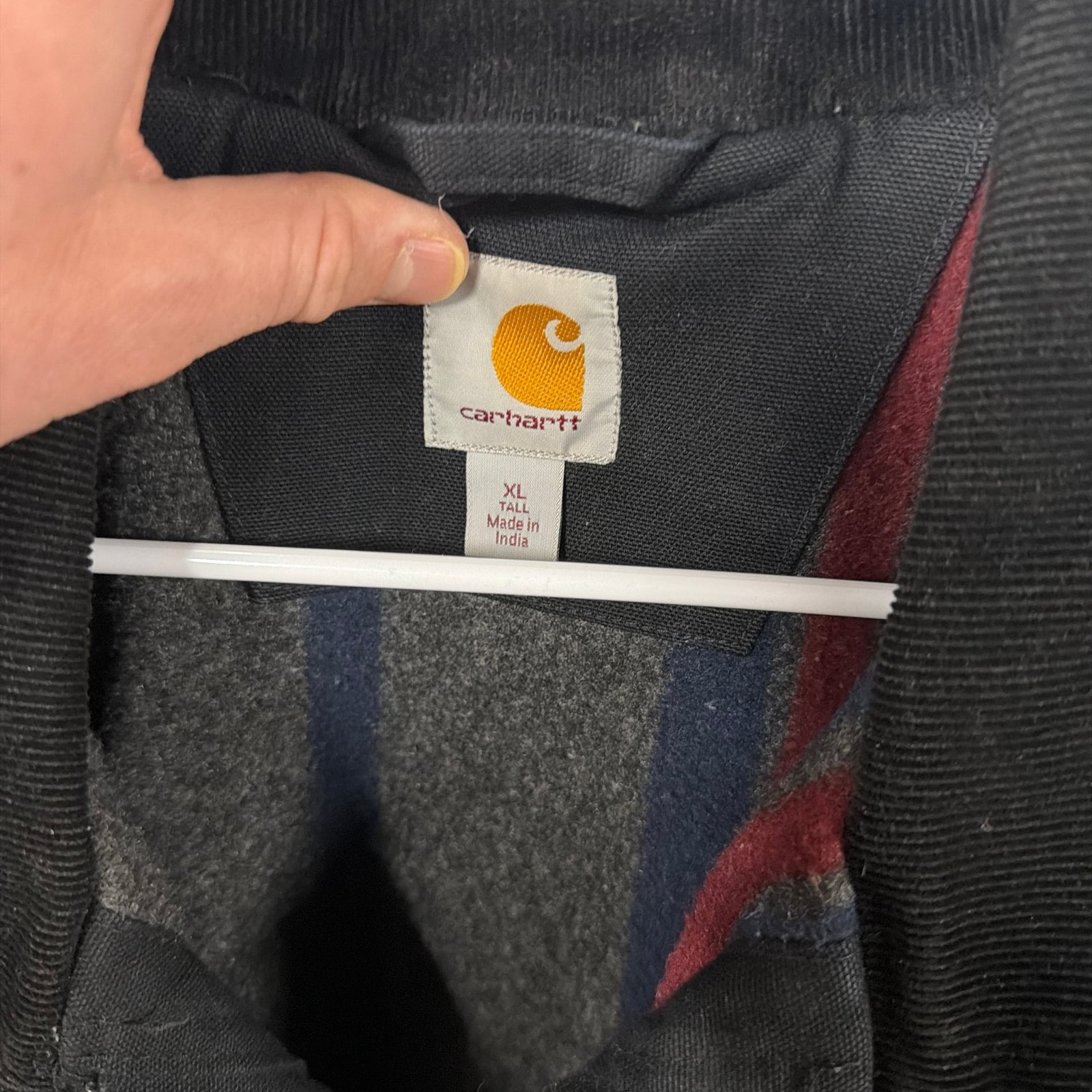 Carhartt Relaxed Fit Duck Blanket-Lined Detroit Jacket XL Tall Black thumbnail 2