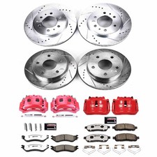 PowerStop Z36 Truck and SUV Ceramic Brake Pad, Drilled & Slotted Rotor, and Cali