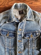 Vintage Lee 101J size 34 perfect fade hige whiskers