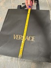 Authentic Versace Large Black Shopping Bag with Tissue Paper Gift Package — photo 3