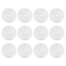 12 Outdoor Pickleball Balls 26 Holes for White Amateurs