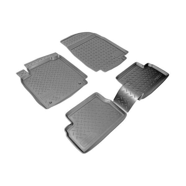3D Gummi Fussmatten FüR Nissan Micra | K12 | Bj 2003 - 2010 | Passgenau + Rand-image