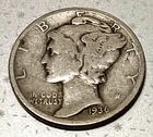 ▶ 1936 D Mercury Dime 10¢ Silver