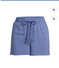 Secret Treasures Women's Blue  Drawstring Pocket Lounge Sleep Shorts