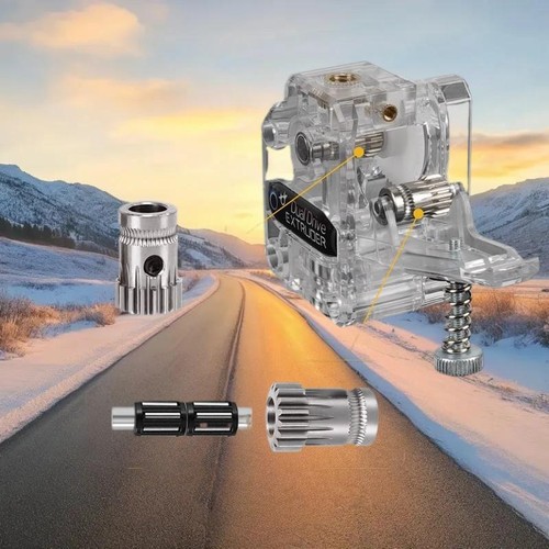 Dual Drive Gear Hardened Steel Upgrade Kit Extruder Drivegear For 3D Printer _ha - Afbeelding 4 van 14