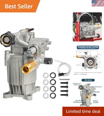 #ad Durable Horizontal Pressure Washer Pump 3400 PSI Maintenance Free Design $109.99