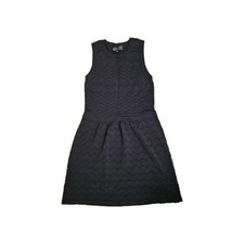 Romeo + Juliet Couture Black Chevron Knit Sweater Dress M Sleeveless Fit & Flare