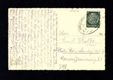 Bahnpost 1941 - "Hirschberg - Polaun"  Schlesien nach B&ouml;hmen   (954-X)