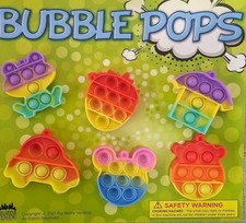 200 VENDING TOYS BUBBLE POPS IN 2" CAPSULES FIDGETS PARTY FAVOR FREE DISPLAY!!!