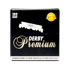 Derby Premium Single Edge Barber Razor Blades Platinum 100pcs DE-D116-PRE