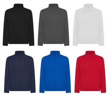 HERREN DAMEN SWEATSHIRT MIT REISSVERSCHLUSS AUS MICRO FLEECE 160 gr LEICHT WARM WINTER FRÜHLING