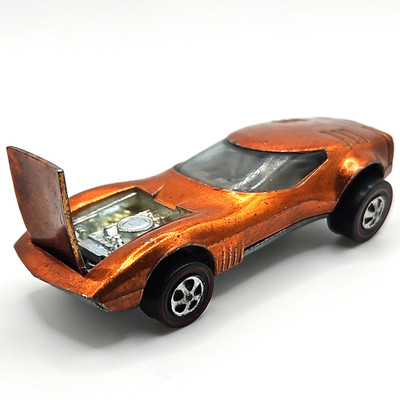 Hot Wheels Redline Torero Car 1968 Orange Dark Interior Made in United States